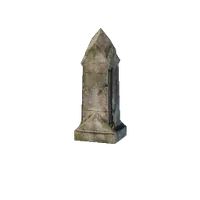 Graveyard Fence Pole