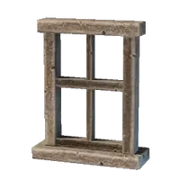 Carved Wooden Window Frame