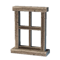 Carved Wooden Window Frame
