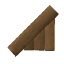 Wood wall 45°