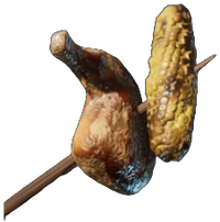 Meat and Corncob Skewer