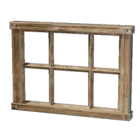 Wide Carved Wooden Window Frame