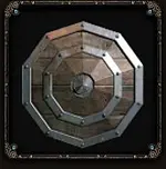Studded Wooden Round Shield