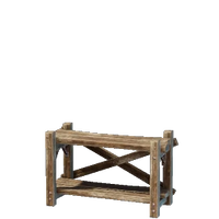 Low Crude Wooden Shelf