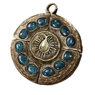 Cerulean Amber Medallion +2