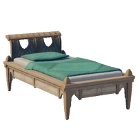 Palm Wood Bed