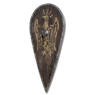 Hawk Crest Wooden Shield