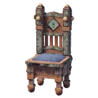 Polished Wooden Throne