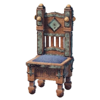 Polished Wooden Throne