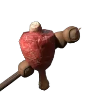 Raw Meat and Hazelnut Skewer