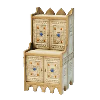 Large Palm Wood Cupboard