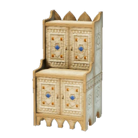 Large Palm Wood Cupboard