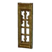 High Golden Window Frame