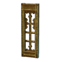 High Golden Window Frame