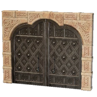 Iron Double Door