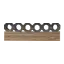 Decorated Timber Beam 2m