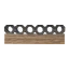 Decorated Timber Beam 2m