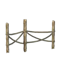 Bamboo Fence With Ropes II