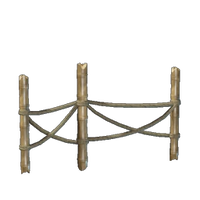 Bamboo Fence With Ropes II
