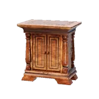 Small Polished Wooden Cupboard