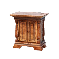 Small Polished Wooden Cupboard