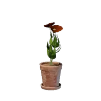 Tiny Red Flower Pot