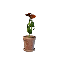 Tiny Red Flower Pot