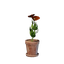 Tiny Red Flower Pot