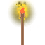 Standing wood torch