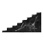 Black marble stair