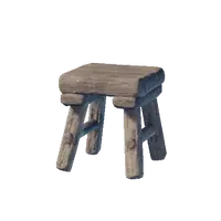 Crude Wooden Stool