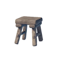 Crude Wooden Stool