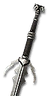 Legendary Griffin silver sword - mastercrafted