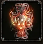 Flame Skull Shield