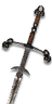 Toussaint knight's steel sword