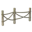 Simple Tropical Wood Fence with Ropes II