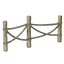 Simple Tropical Wood Fence with Ropes II