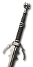 Feline silver sword - mastercrafted