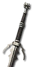 Feline silver sword - mastercrafted