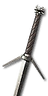 Feline silver sword