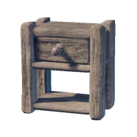 Crude Wooden Nightstand
