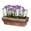 Long Pink Wall Flower Pot