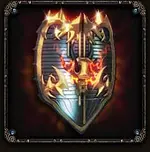 Glowing Damascus Shield