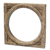 Round Wooden Door Frame