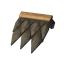 Shingle roof ridge 45°