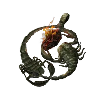 Fire Scorpion Charm