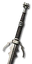 Legendary Feline Silver Sword - Mastercrafted