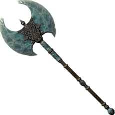 Skyrim Stalhrim Battleaxe.webp