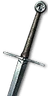 Feline steel sword