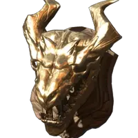 Gold Hollow Wispwyvern Trophy